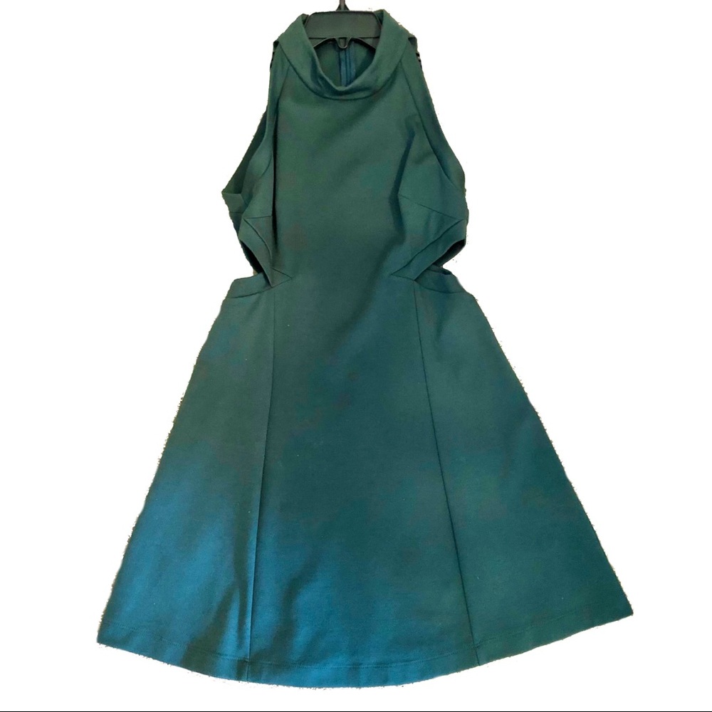 BCBGeneration Evergreen Cutout Halterneck Dress